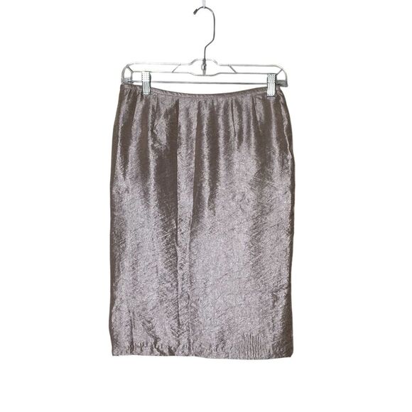 Kasper Metallic Pink / Purple Knee Length Pencil Skirt Women's Size 4 - Picture 1 of 12